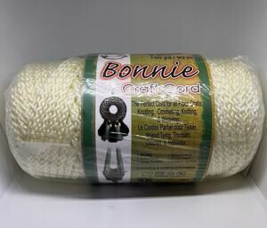 Bonnie Macrame Cord, Ivory, 6mm, 100 Yds
